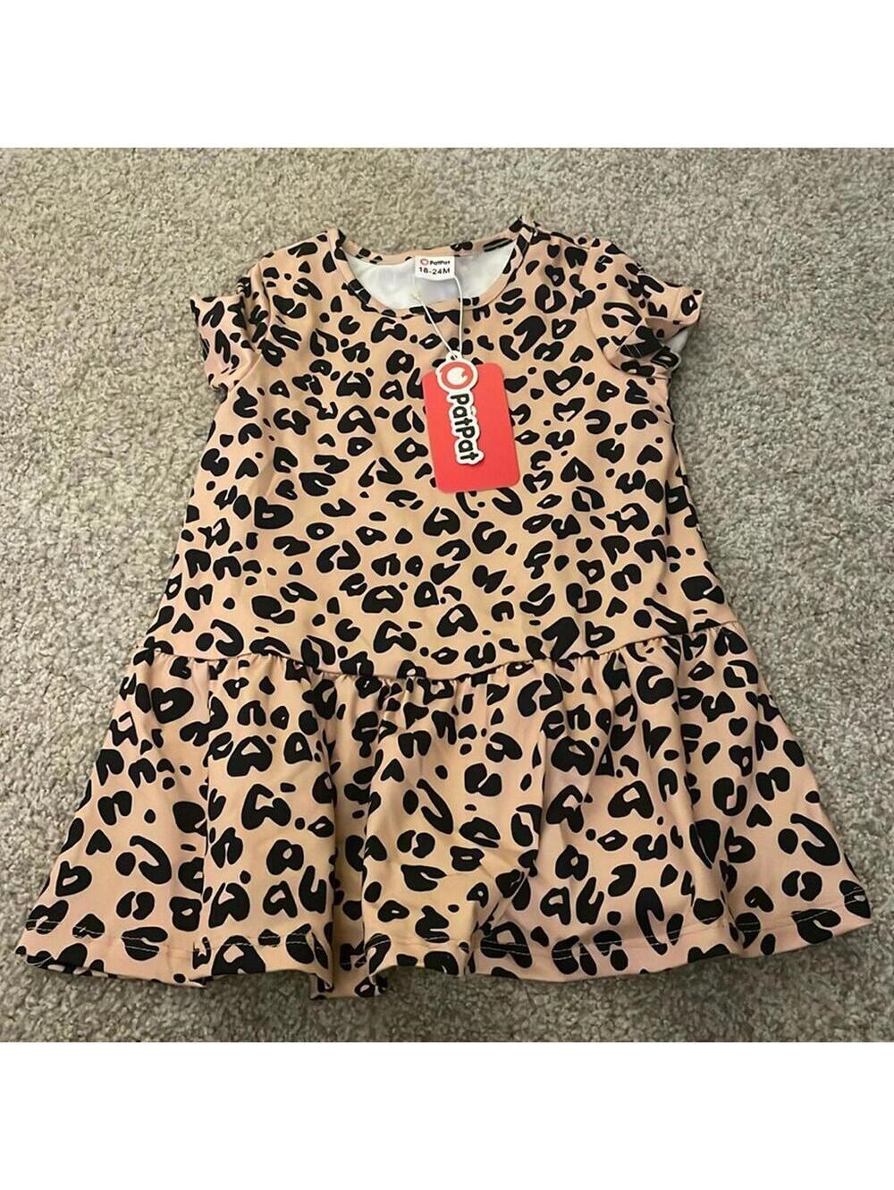 Girls' Leopard Print Dress 18-24M